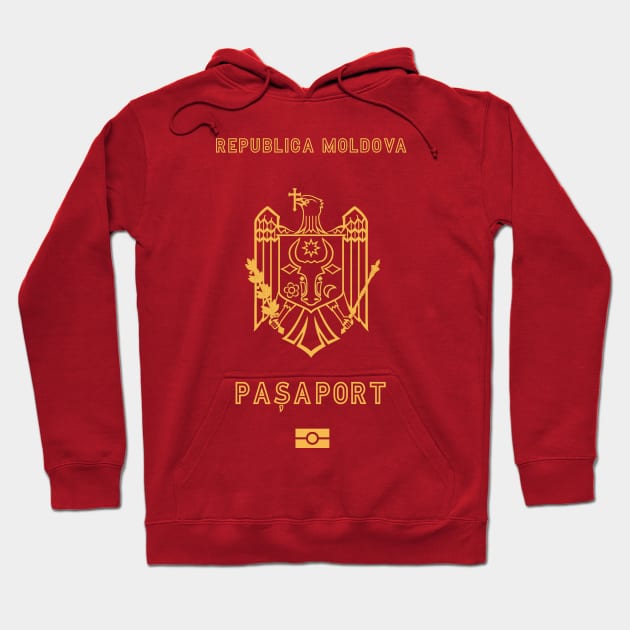 Moldova passport Hoodie by Travellers